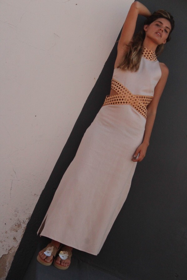 Cross dress Beige