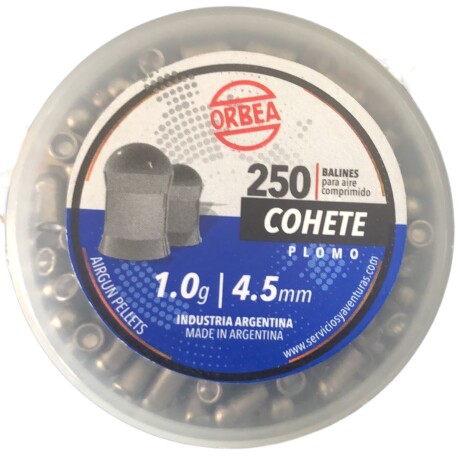 Balines COHETE Plomo cal 4.5 250un 1.0g - ORBEA Balines COHETE Plomo cal 4.5 250un 1.0g - ORBEA
