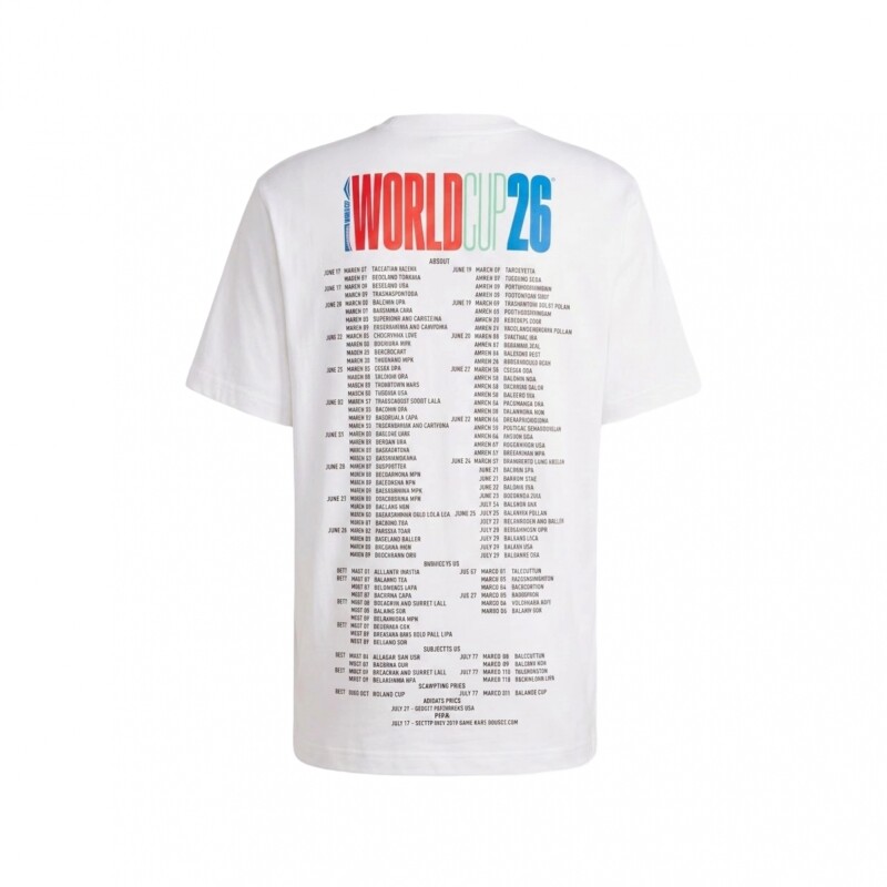 Remera adidas World Cup Tour Mundial 2026 White