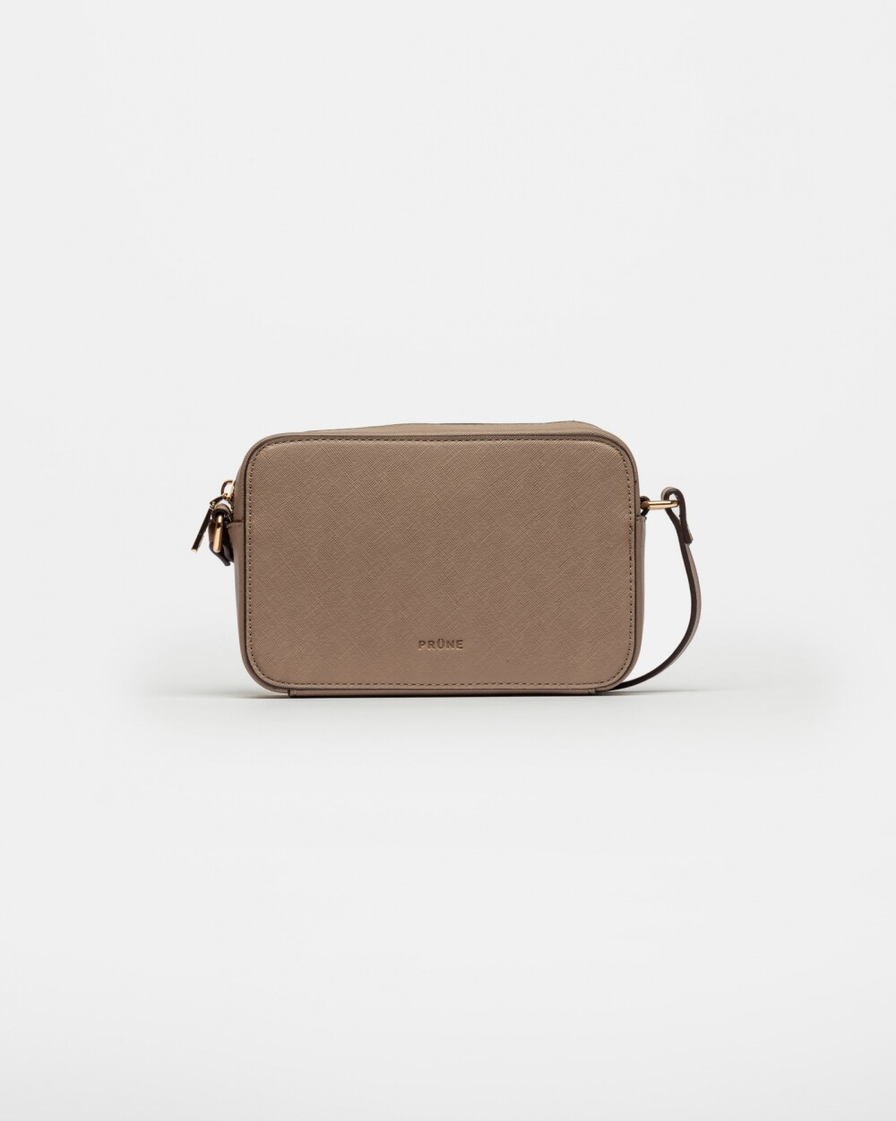Mini Bag Lane En Efecto Cuero Zaffiano Vison