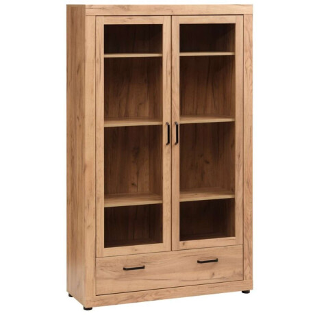 Vitrina Lintrup 2 Puertas Roble Natural/Blanco