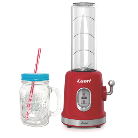 Licuadora Cuori Individuale 600ml / 300W con Jarra de Vidrio y Vaso Licuadora Cuori Individuale 600ml / 300W con Jarra de Vidrio y Vaso