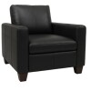 SOFA 100% CUERO - MODELO BLANC - 1 CUERPO - NEGRO SOFA 100% CUERO - MODELO BLANC - 1 CUERPO - NEGRO