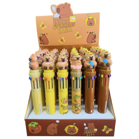 Boligrafo Capibara 10 Colores Boligrafo Capibara 10 Colores