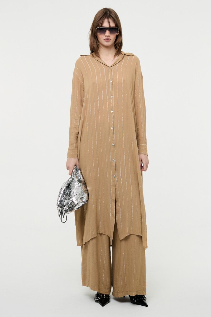 CAMISA LARGA Camel