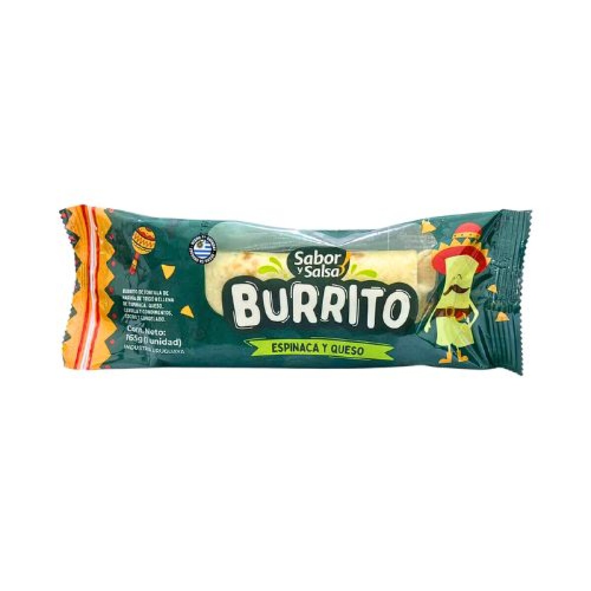 Burrito Sabor & Salsa - 1 ud. - 165 g - Espinaca y Queso 