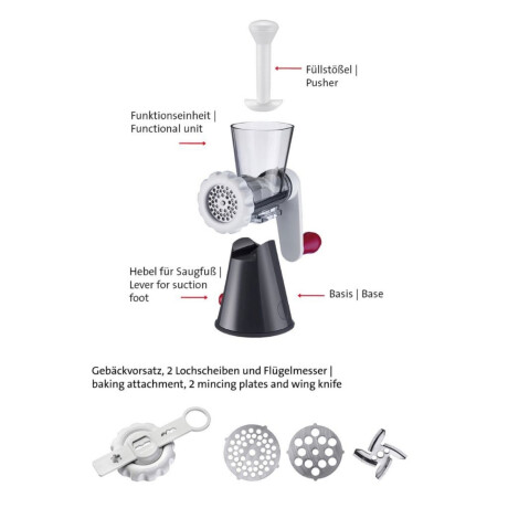 Picadora de carne manual Frecher Fritz Picadora de carne manual Frecher Fritz