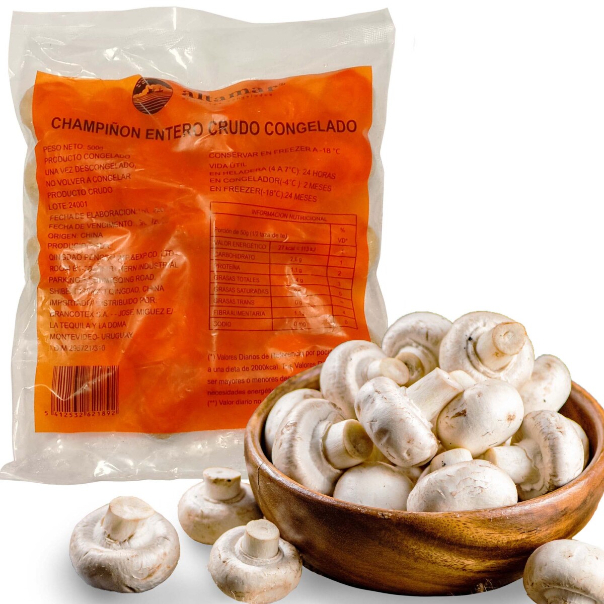 Champiñon Entero 500 Gramos 