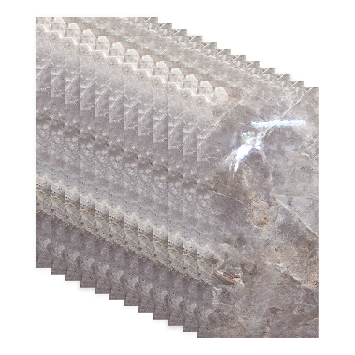 Set x30 placas autoadhesivas 30cm x 60cm x 2.2mm - MARMOL GRIS 