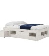 Cama Queen 4 Cajones Linea Charme Blanco