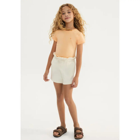 SHORTS FEM AMARELO CLARO