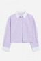 Camisa crop top bicolor ROSA