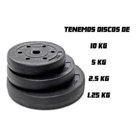 Kit 2 Mancuernas + Barra de 1.80 Mts + 30kgs En Discos 2x10Kg 2x5Kg