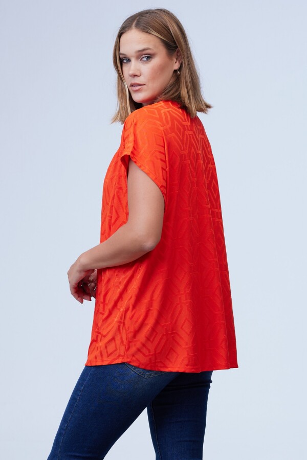 Blusa Labrada Oversize ANARANJADO