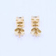 Caravanas oro 18k amarillo engarce 4 puntas con brillantes Caravanas oro 18k amarillo engarce 4 puntas con brillantes