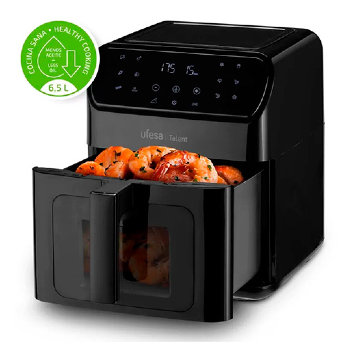 Freidora sin Aceite Ufesa Digital 6.5LTS Talent - NEGRO 