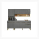 JUEGO DE COCINA MODULAR, REQUIERE ENSAMBLADO, MOBILIARIO GAMAS DE GRIS