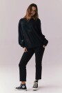 COTTON FLEECE CASBAH PULLOVER Negro