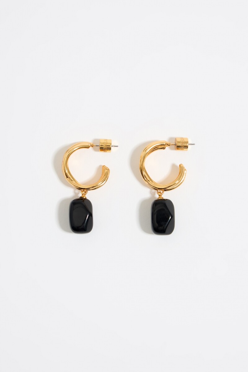 PENDIENTES ARO Negro