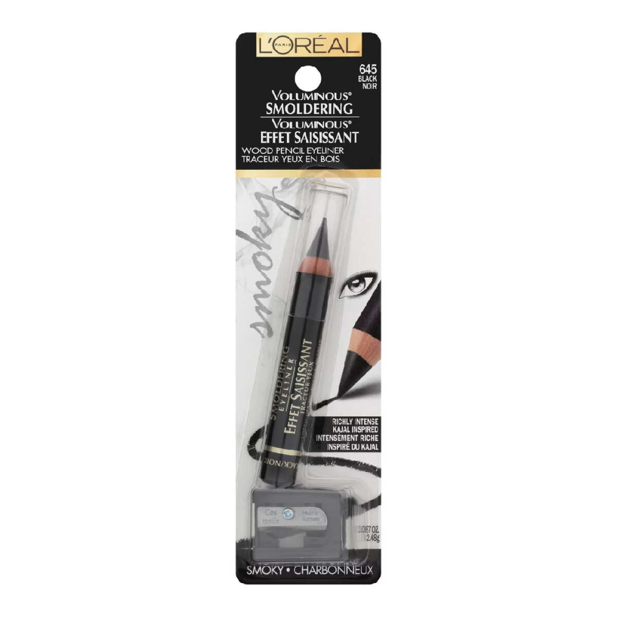 Delineador L'Oréal Paris Volum Smoldering Eyeliner Negro 