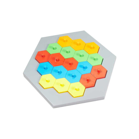Juego de Mesa Puzzle Tablero de Ajedrez 22x5,5x21cm Unica