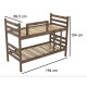 Cama Cucheta Escalera Baranda Madera Maciza Eucaliptus 2051 Color Marrón Rustico ​ Cama Cucheta Escalera Baranda Madera Maciza Eucaliptus 2051 Color Marrón Rustico ​