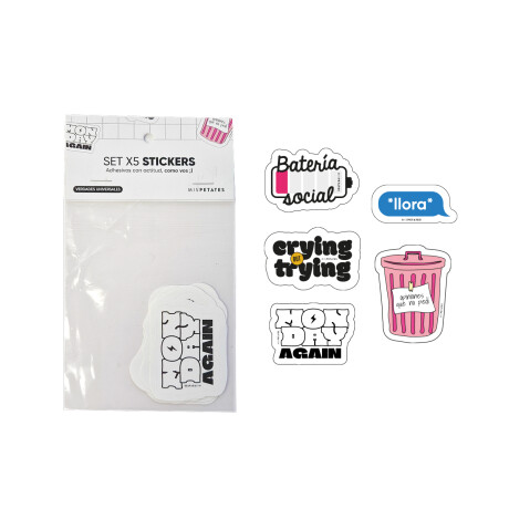Pack de 5 stickers Mis Petates Verdades