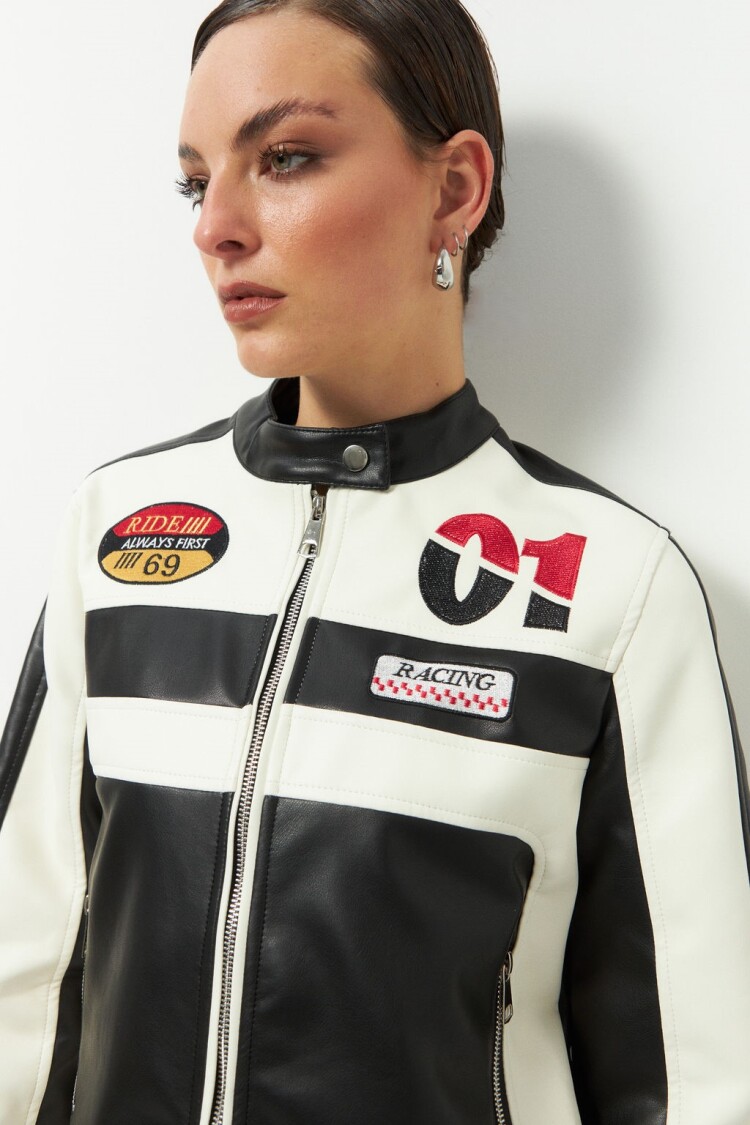 CAMPERA RACING Negro