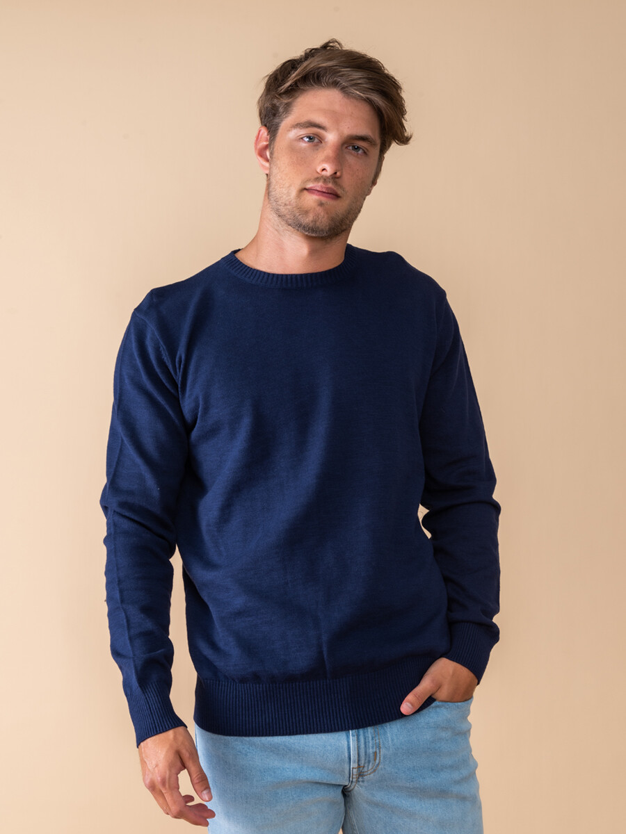 Sweater tejido - Azul 