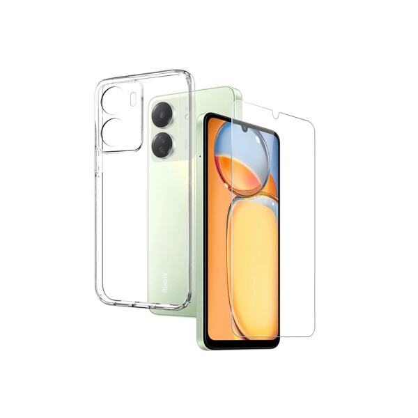 Protector + vidrio templado para Xiaomi Redmi 13C 4G Protector + Vidrio Templado Para Xiaomi Redmi 13c 4g