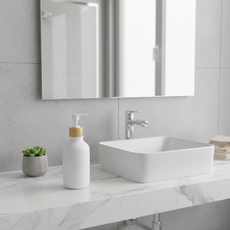 DISPENSADOR PLAST BLANCO 400ML Unica