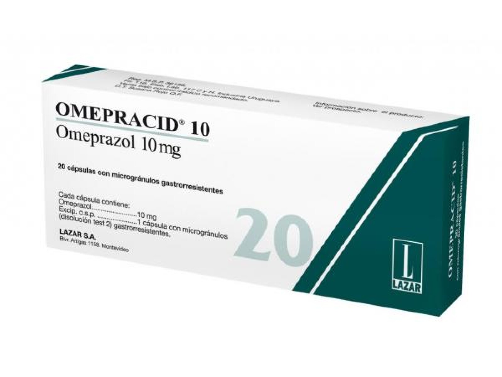 Omepracid 10mg 20 Cápsulas 