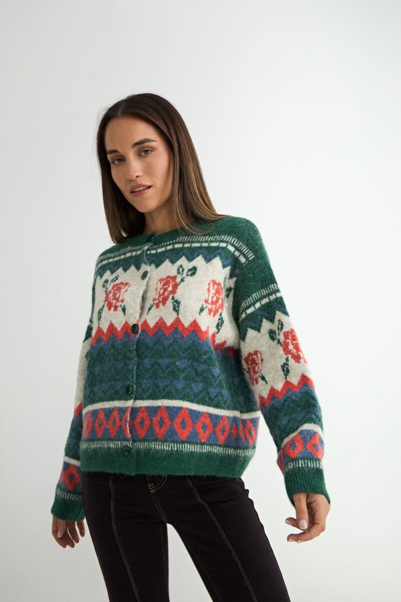 CARDIGAN CALICANTO - VERDE 