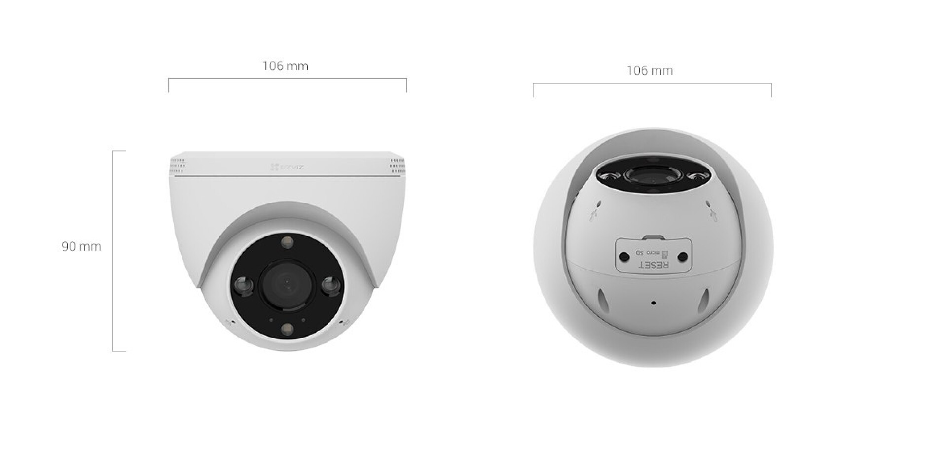 Camara Wifi Ezviz CS-H4 2K 3MP 