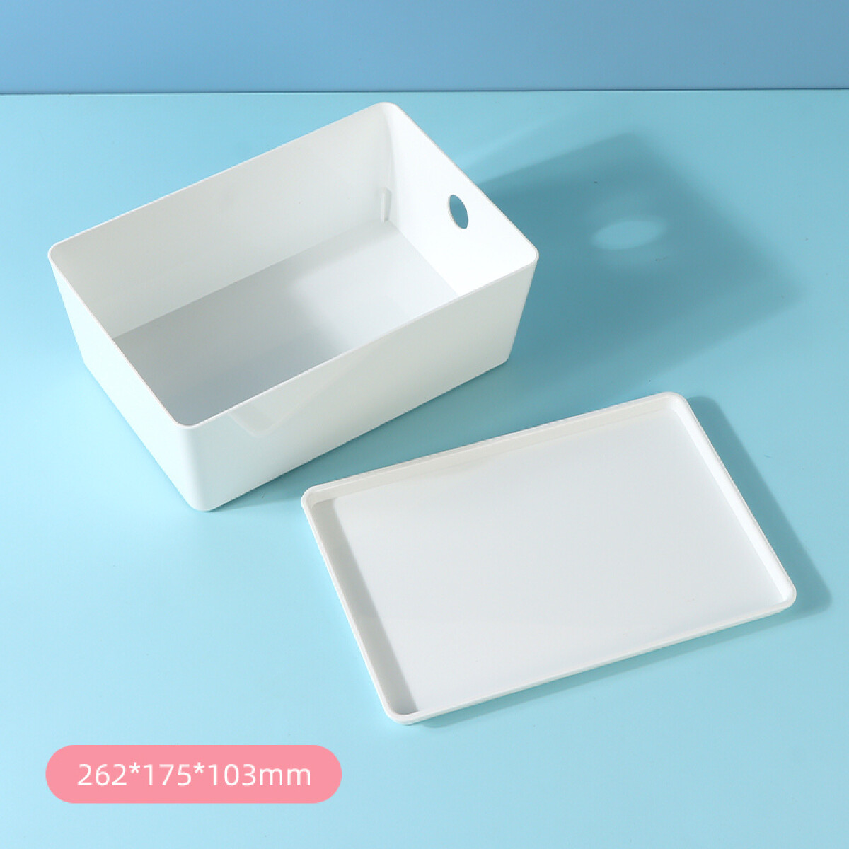 Caja De Almacenamiento Con Tapa G - Blanco 
