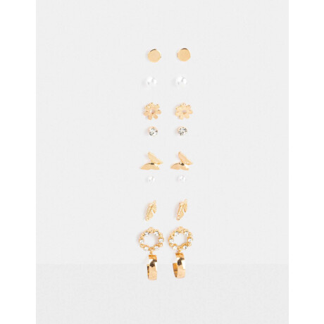 Aros Sets Mariposas Dorado