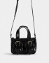 Bowling Noche Carteras Bowling Con Hebillas - Negro