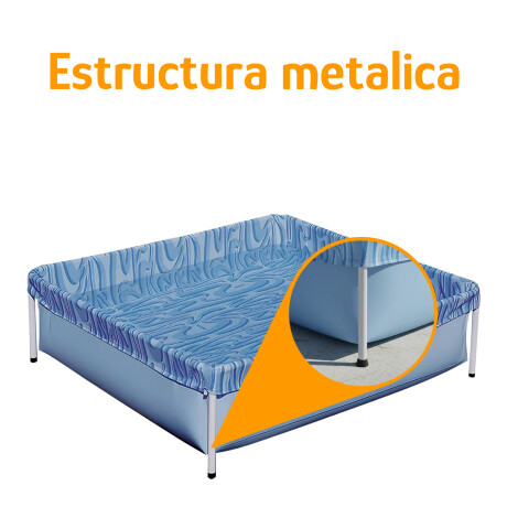 Piscina Infantil Mor 400L Estructural Metálica PVC Reforzado Azul
