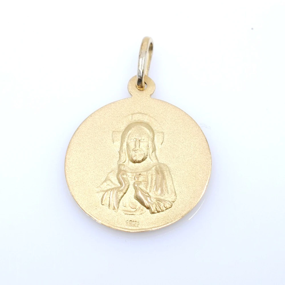 Medalla oro 18k escapulario 20mm Medalla oro 18k escapulario 20mm