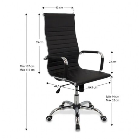 SILLA DE ESCRITORIO EJECUTIVO - NEGRA Silla De Escritorio Ejecutiva Negra