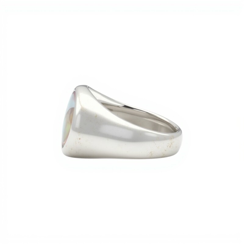 Anillo Mesa Circular-Plata 925-Piedra Nacar-AN4990 conpiedra