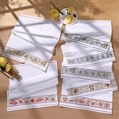 Repasador Dohler Jacquard Bord Vida 45 cm x 70 cm Peras