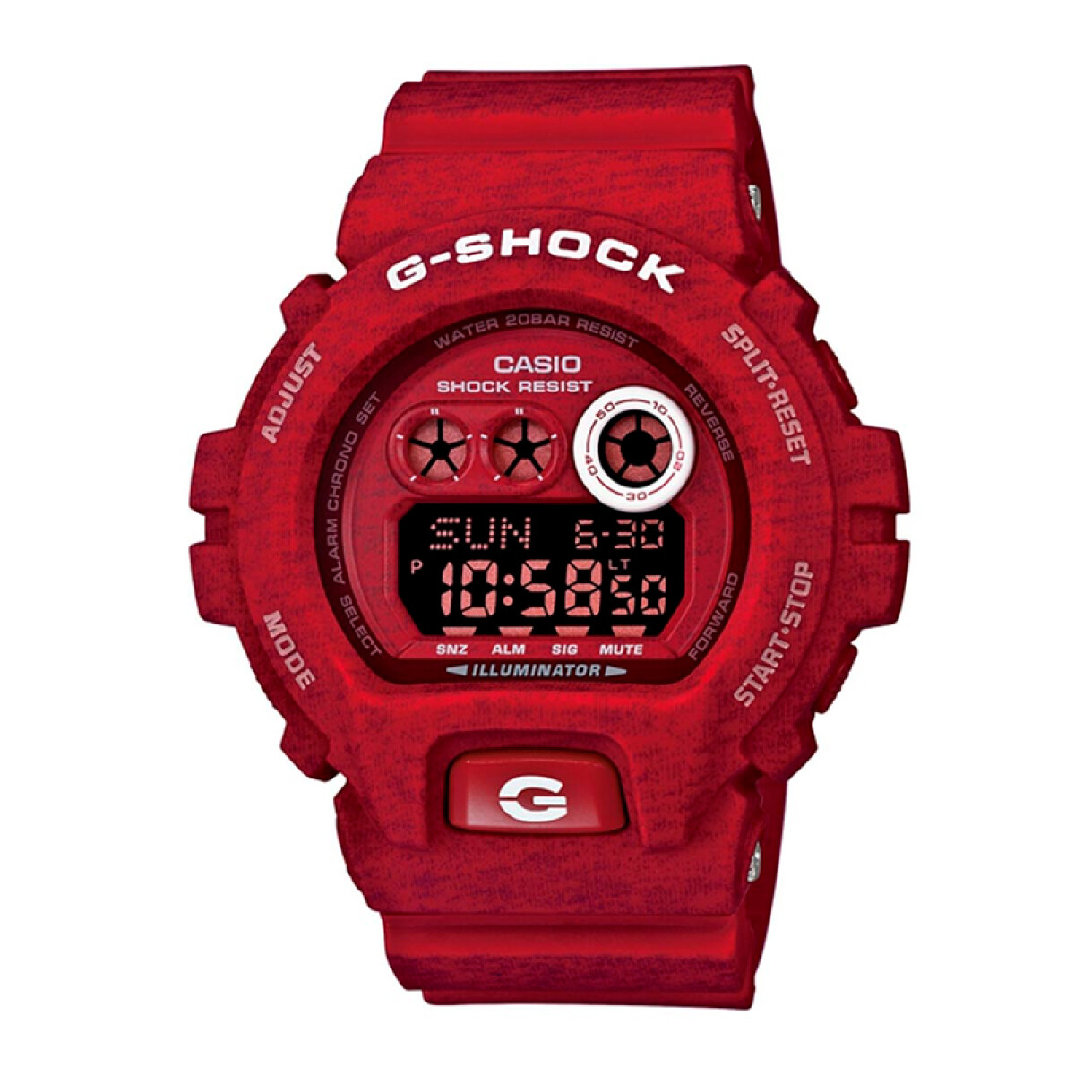 Reloj G-Shock deportivo con banda de resina - Rojo 