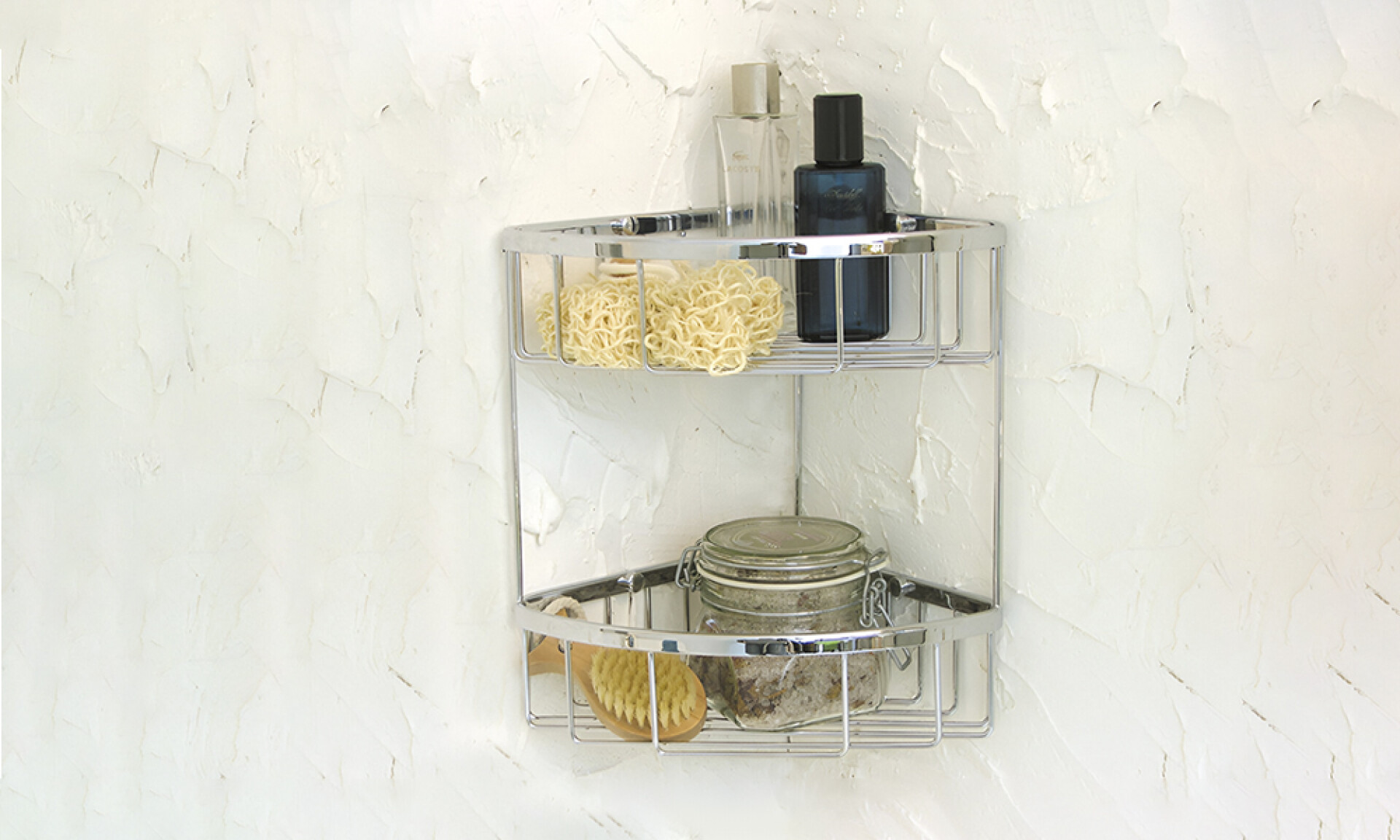 Cesta De Baño Doble Rinconera 