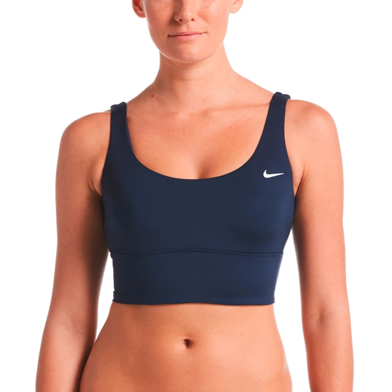 Traje de Baño Scoop Neck Midkini de Mujer Azul