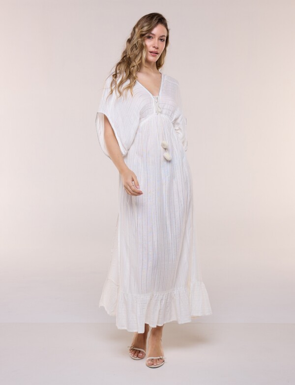 Vestido Maxi Lurex CRUDO