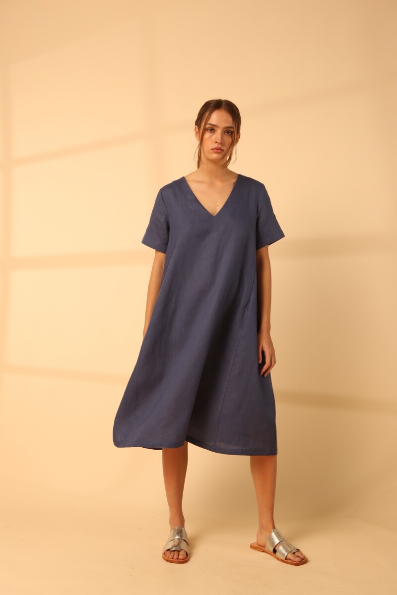 VESTIDO PRAIA SS24 Azul Piedra
