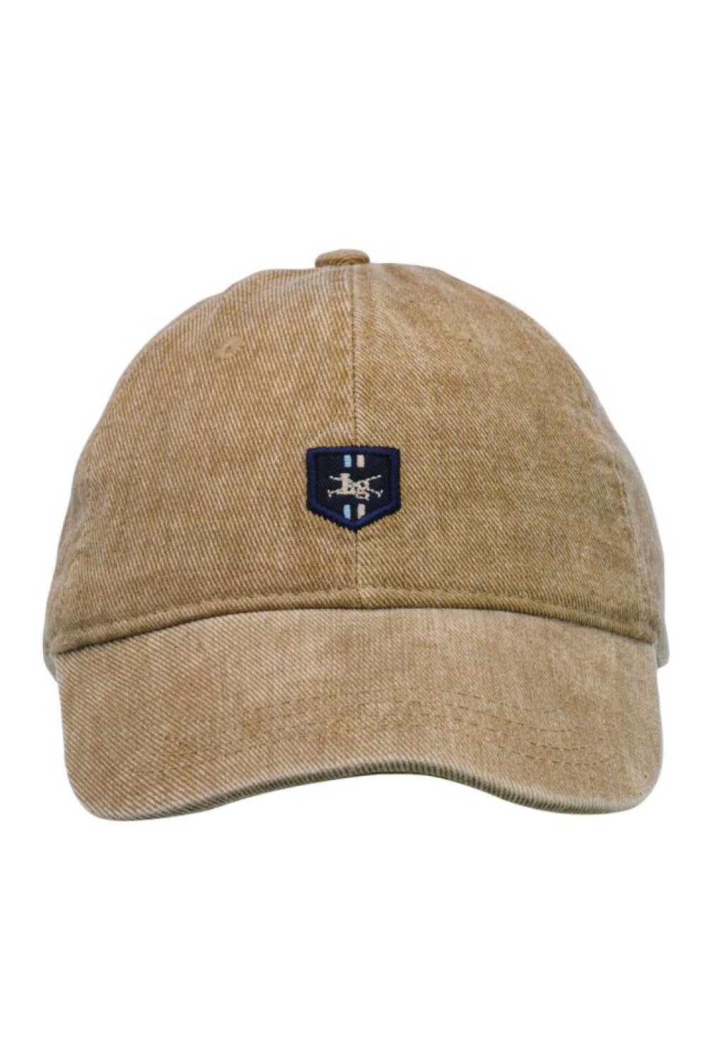 GORRO LONA CON ESCUDO Beige