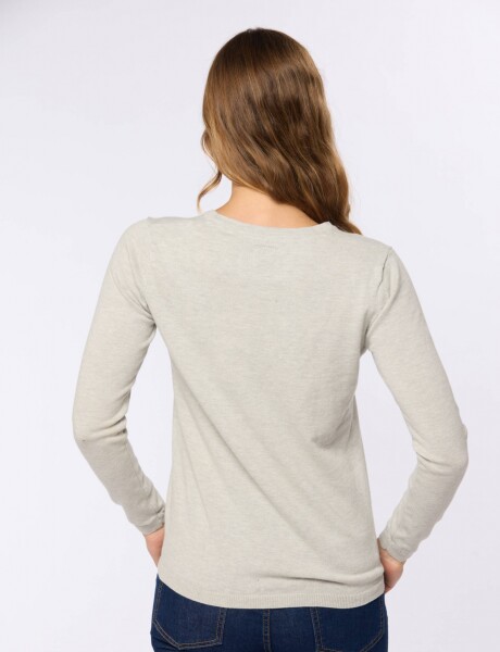 BUZO TEJIDO CLÁSICO Gris