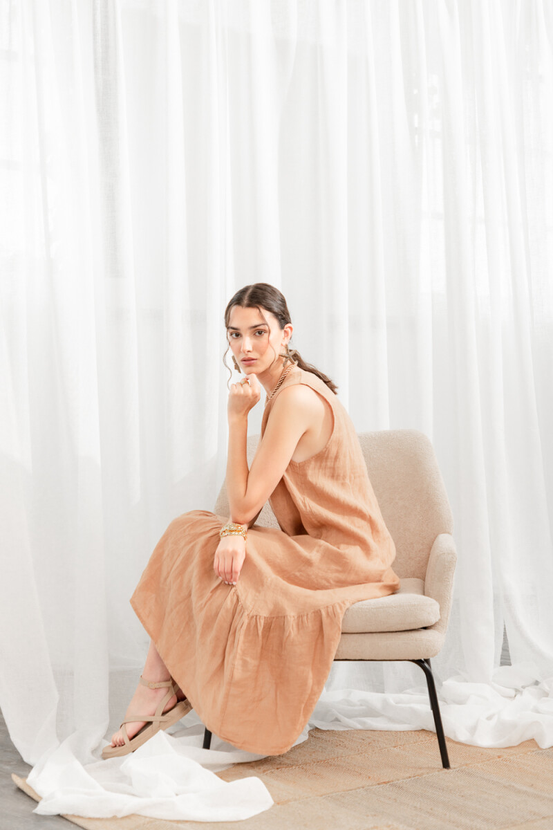 Vestido Spoleto - Camel 